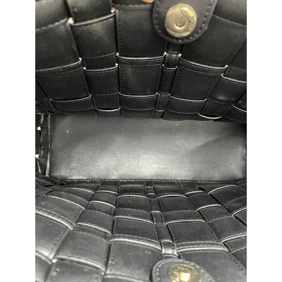 Authentic Michael Kors Woven Leather Tote Bag – Black – Certified! - Picture 2 of 8